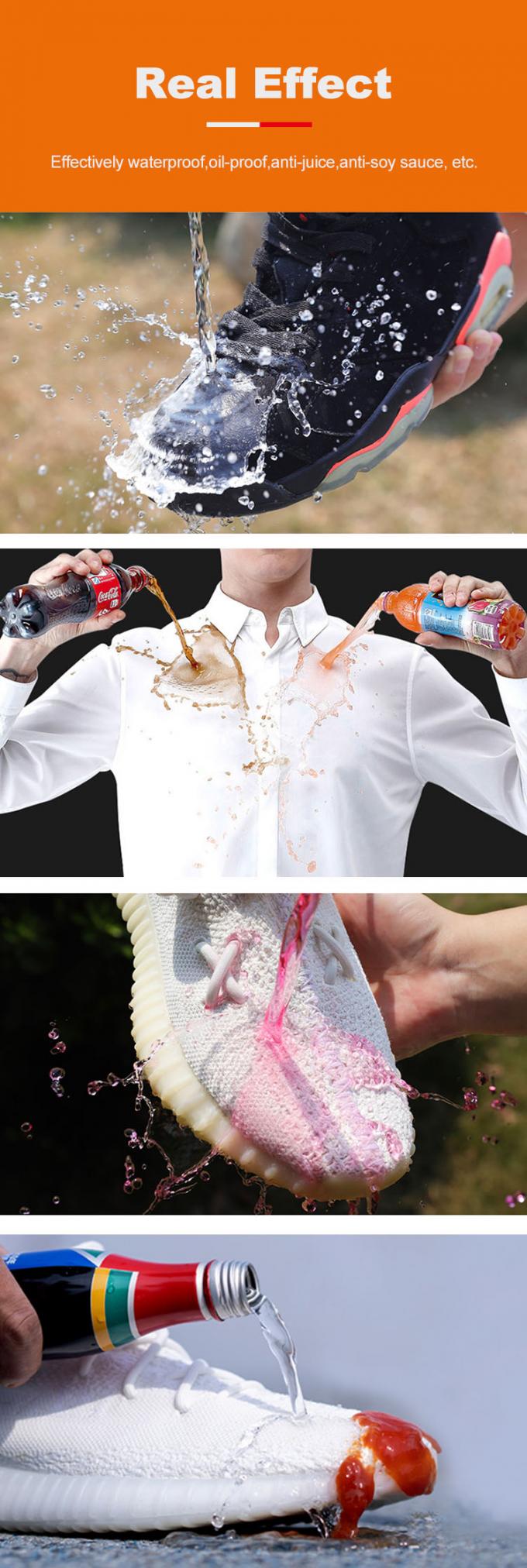 200ML লিকুইড ফ্যাব্রিক এরোপাক ওয়াটারপ্রুফ স্প্রে ISO9001 রিচ 2