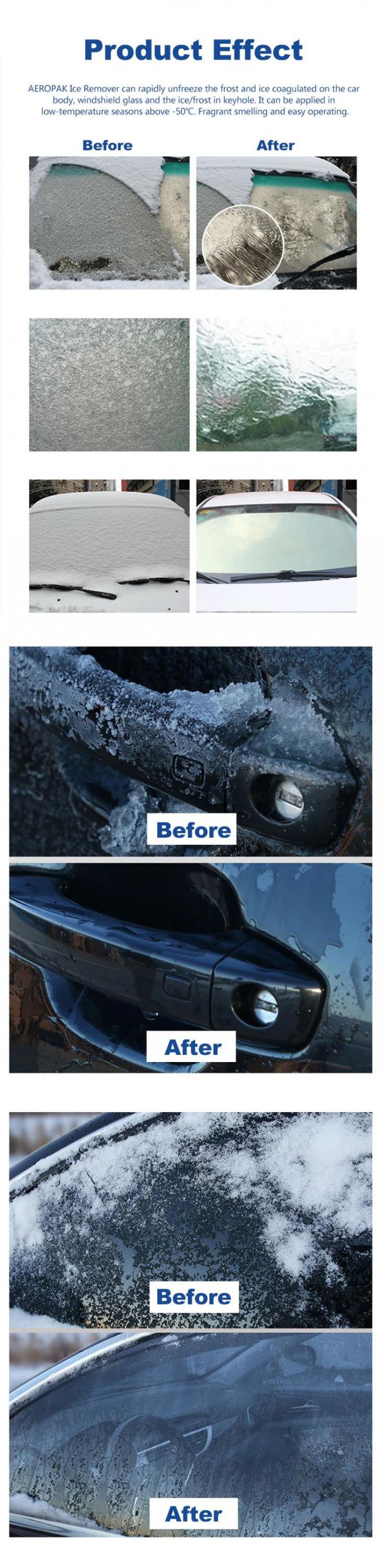 Aeropak 500ml উইন্ডস্ক্রিন আইস রিমুভার স্প্রে 12.3oz কার কেয়ার স্প্রে 0