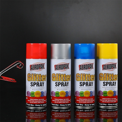 Aeropak 400ml Red Glitter Aerosol Spray Paint , DIY Acrylic Spray Paint