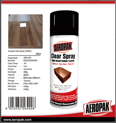 Peelable Water Based Clear Rubber Coating Spray 400ml For Furniture