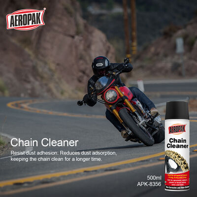 Aeropak 500ML Aerosol Residue-free Bicycle Motorcycle Chain Biodegradable Chain Cleaner Spray for Hinges and Steel Cables