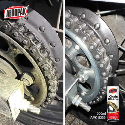 Aeropak 500ML Aerosol Residue-free Bicycle Motorcycle Chain Biodegradable Chain Cleaner Spray for Hinges and Steel Cables