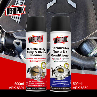Aeropak 500ml Aerosol Spray Throttle Body & Carburetor Cleaner & Throttle Choke Wash Liquid for Cars Trucks Motorcycles