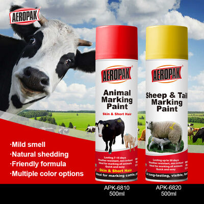 Aeropak Animal Marking Acrylic Liquid Coating & Spray Paint (Other Names Animal Marking Paint) Model APK-6810 for Appliance Use