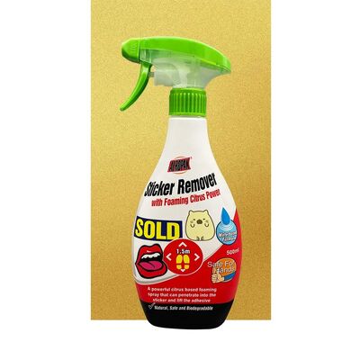 Aeropak High Quality 500ml Bottle Car Label Adhesive Glue Sticker Remover Agent Car Window Sticker Remover Cleaner Spray