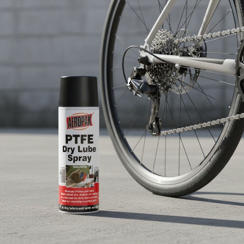 AEROPAK Penetrating PTFE Dry Lube Spray Lubricant 200ml Aerosol Special Formula Reduce Corrosion Friction Wear Waterproof High